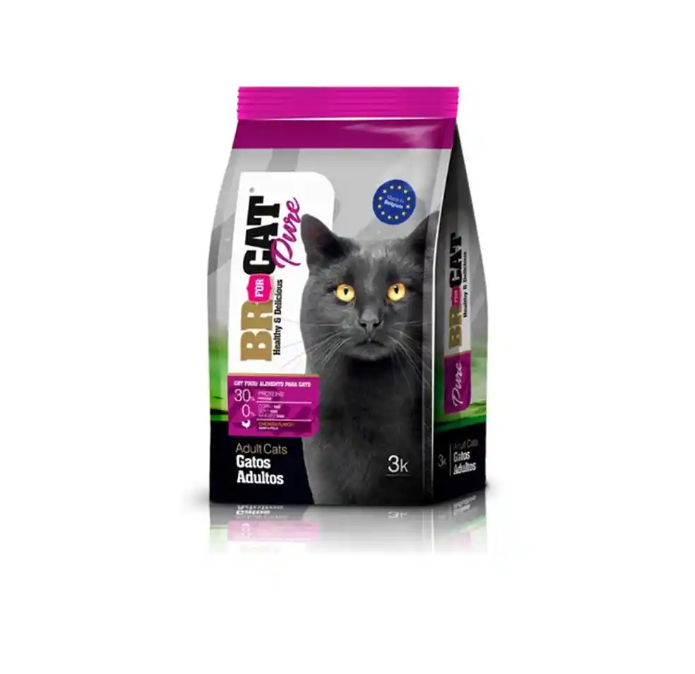 Br For Cat Gatos Adultos X 3 Kg