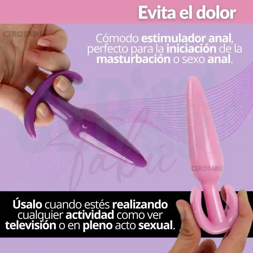 Kit Ducha Anal Y Vaginal + Plug Anal Silicona X2