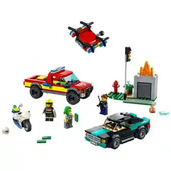 Lego City 60319 Rescate De Bomberos Y Persecución Policial
