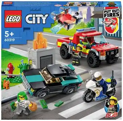 Lego City 60319 Rescate De Bomberos Y Persecución Policial