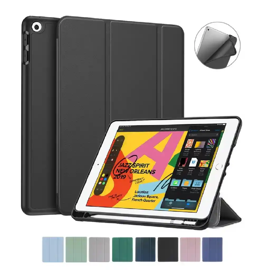 Estuche Protector Compatible Con Ipad 10.2 Cover Magnético