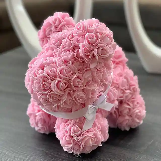 Perritos Elaborados En Minirosas Artificiales