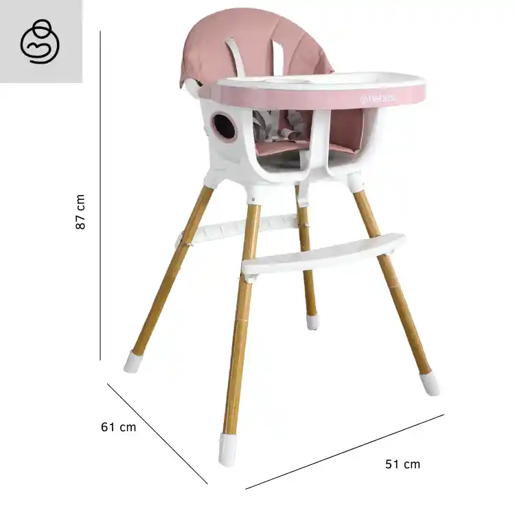 Silla Comedor Baby Lunch Pink