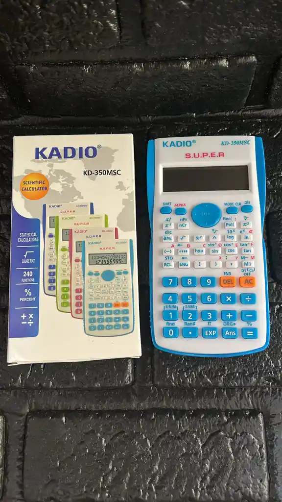 Calculadora Cientifica Kadio Colores Azul Claro