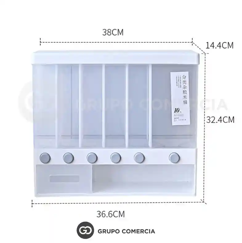 Organizador Dispensador De Grano Practico Ahorrador De Espacio Colgable