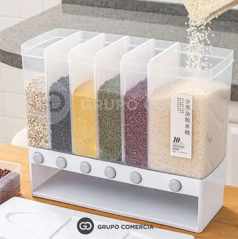 Organizador Dispensador De Grano Practico Ahorrador De Espacio Colgable