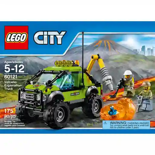 Lego 60121 City Volcán Camión De Exploración 175 Piezas