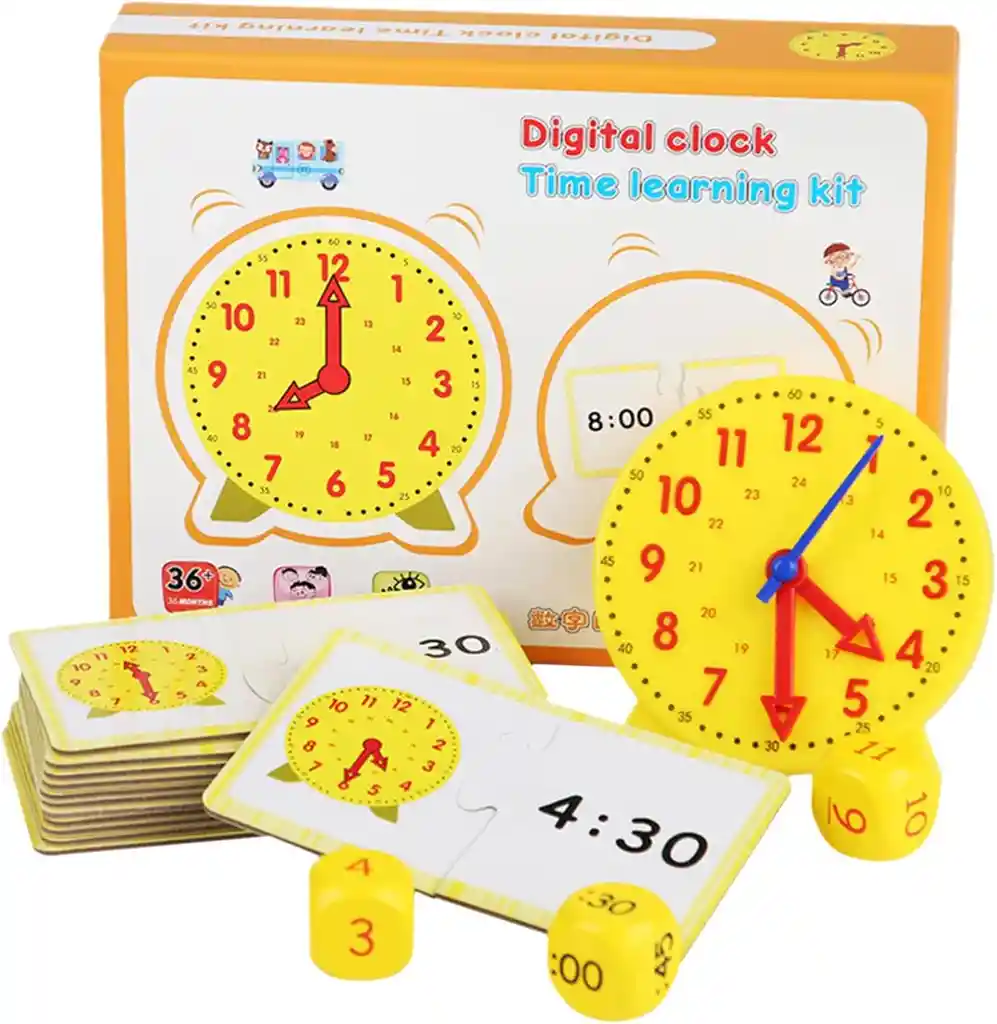 Reloj De Aprendizaje Para Niños, Desarrolla Habilidades De Tiempo Y Matemáticas Tempranas