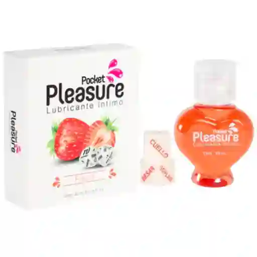 Lubricante Sabor A Fresa X 20ml Más Par De Dados Luminosos