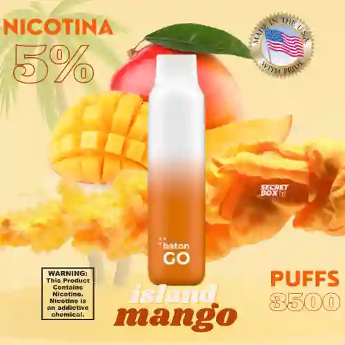 Vape Vapeador Island Mango 3500puffs Importado