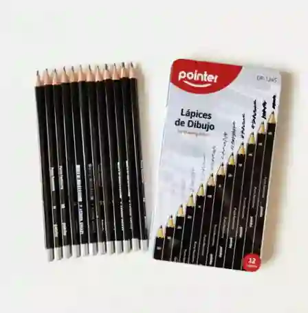 Set De Lapices De Dibujo Hb X 12 Piezas Pointer