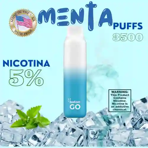 Vape Vapeador Glacier Mint Importado 3500 Puffs