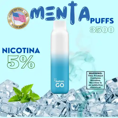 Vape Vapeador Glacier Mint Importado 3500 Puffs