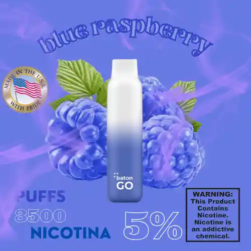 Vape Vapeador Blue Raspberry Importado 3500 Puffs