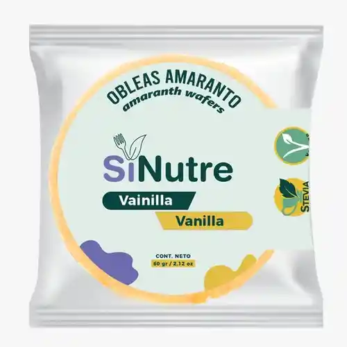 Obleas Amaranto Vainilla Sinutre 60g