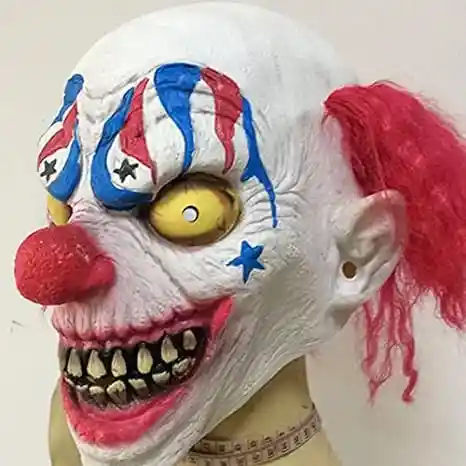 Mascara En Latex Payaso Americano Halloween