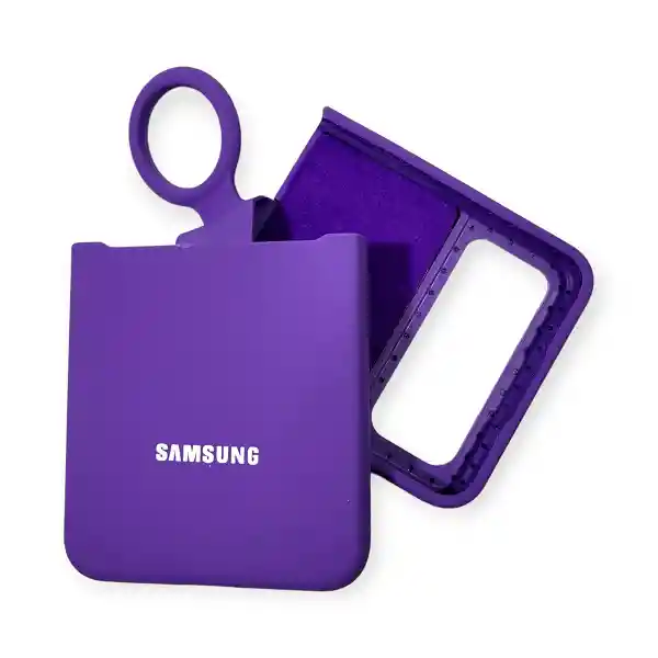 Silicone Case Para Samsung Z Flip 4 Con Anillo