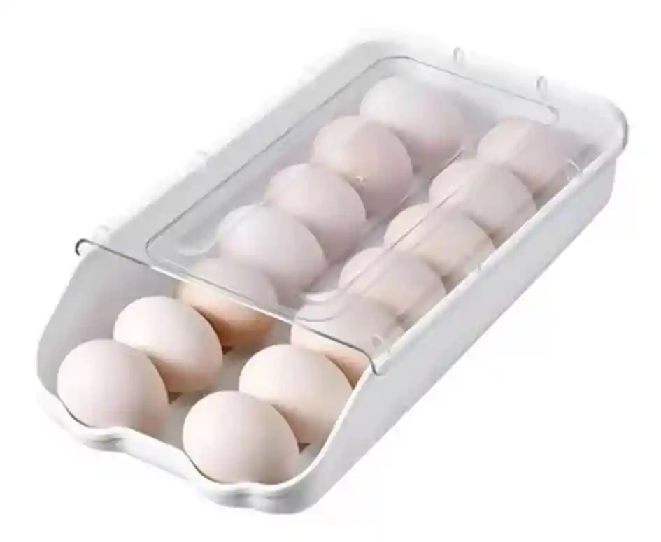 Organizador De Huevos Soporte De Cocina Estante Transparente