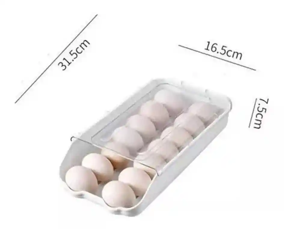 Organizador De Huevos Soporte De Cocina Estante Transparente