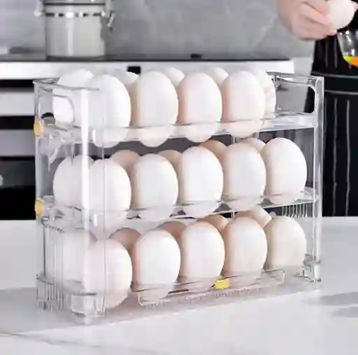 Caja De Almacenamiento Organizadora Para Huevos 30 Puestos