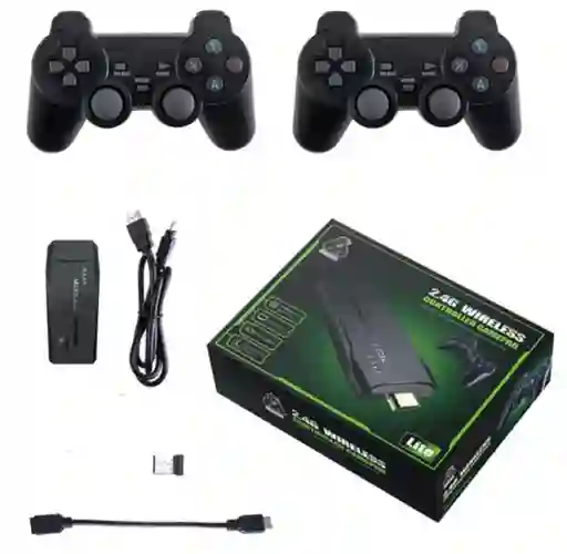 Consola Video Juegos 4k 20,000 Juegos 64gb 2 Controles