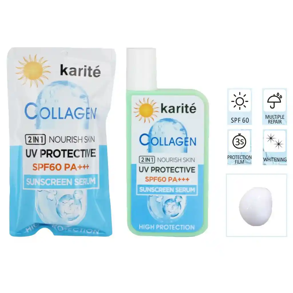 Protector Solar Colageno 60spf Sin Color Kiss Beauty