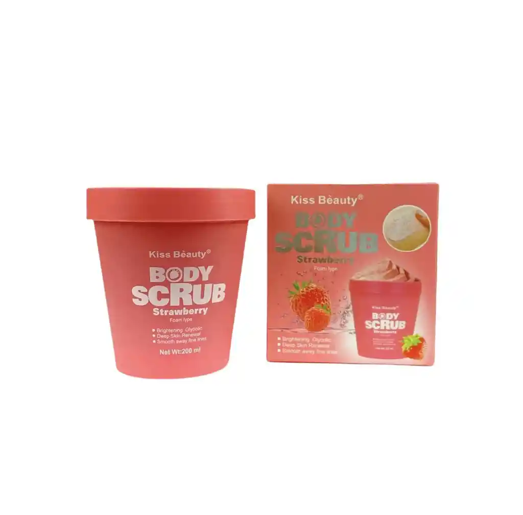 Exfoliante Helado Corporal Fresas Kiss