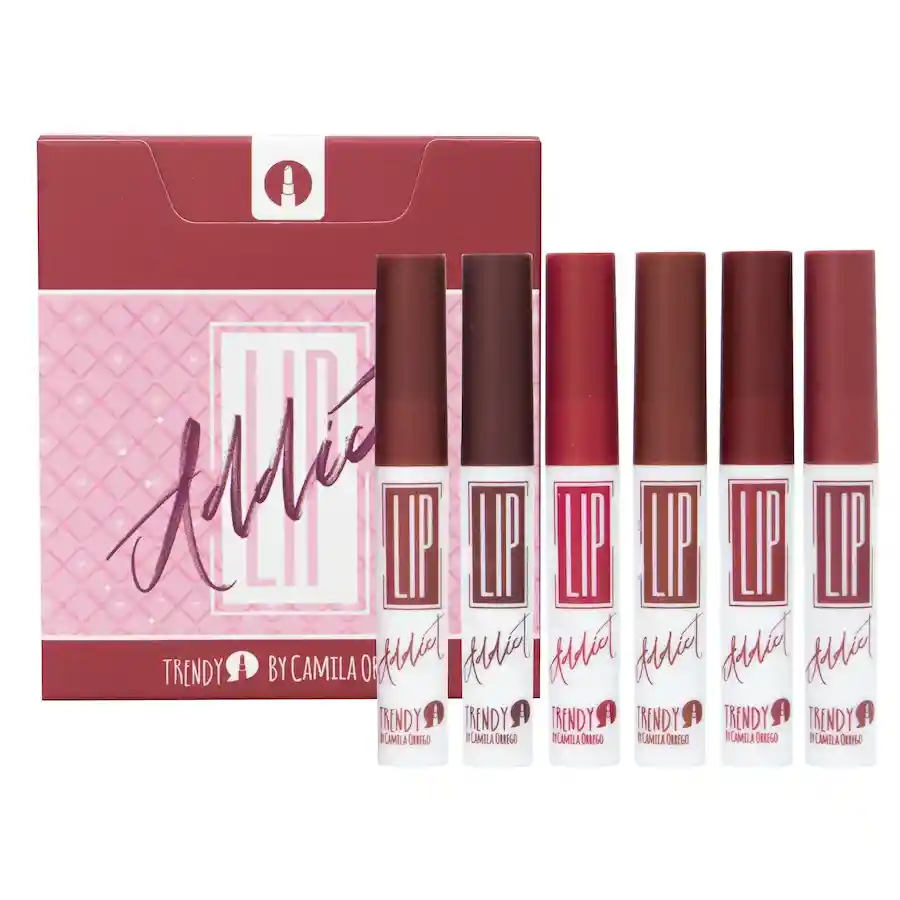 Trendy Kit Labiales X 6 Lip Addict Tonos Rojos