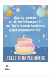 Tarjeta De Cumpleaños