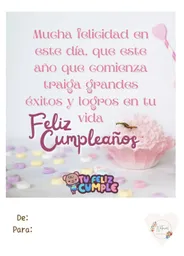 Tarjeta De Cumpleaños