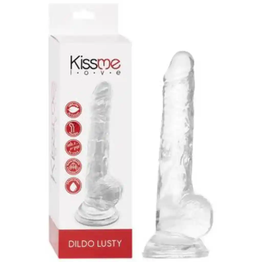 Dildo Transparente Lusty 18 Cm