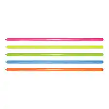 Bombas Globo Biodegradable Tubito 260 Neon Surtido X 10