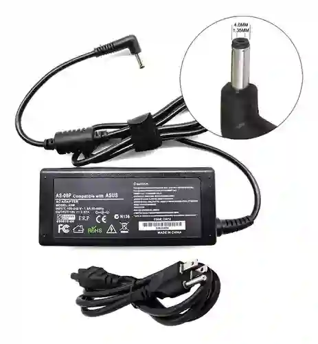 Cargador Para Pc Asus (19 V - 2.37 A) Conector De 4.0 X 1.35 Mm