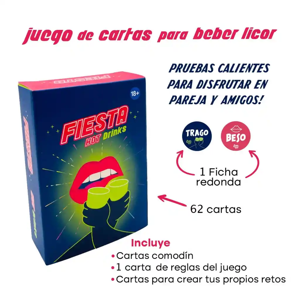 Fiesta Hot Drinks Juego De Cartas Para Beber