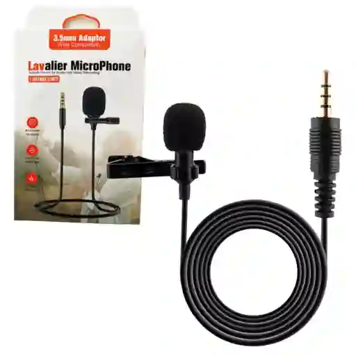 Microfono De Solapa Hsx-m01 | 1.5 M Largo | Capsula En Metal