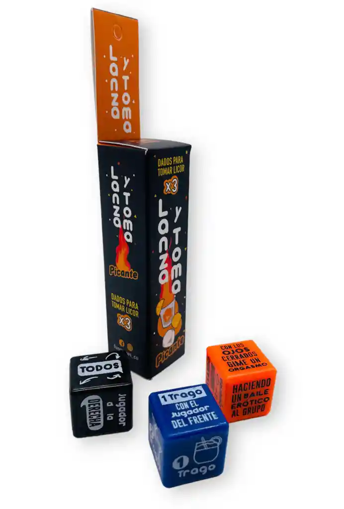 Dados Lanza Y Toma Picante X3 Und Dados Para Tomar Licor