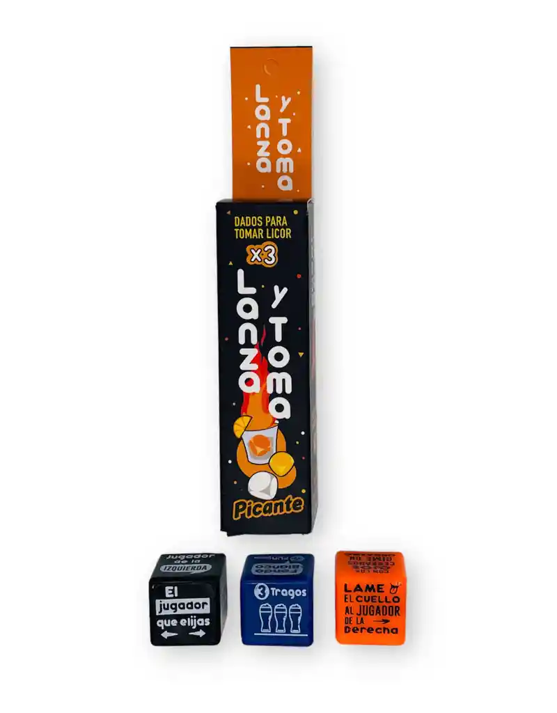 Dados Lanza Y Toma Picante X3 Und Dados Para Tomar Licor
