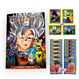 Álbum Dragon Ball Super Hero Universe Mission + 100 Láminas Auto-adhesivas