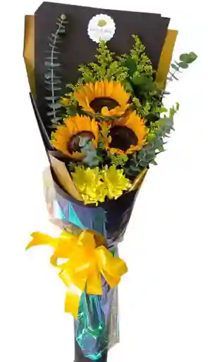 Bouquet De Tres Girasoles