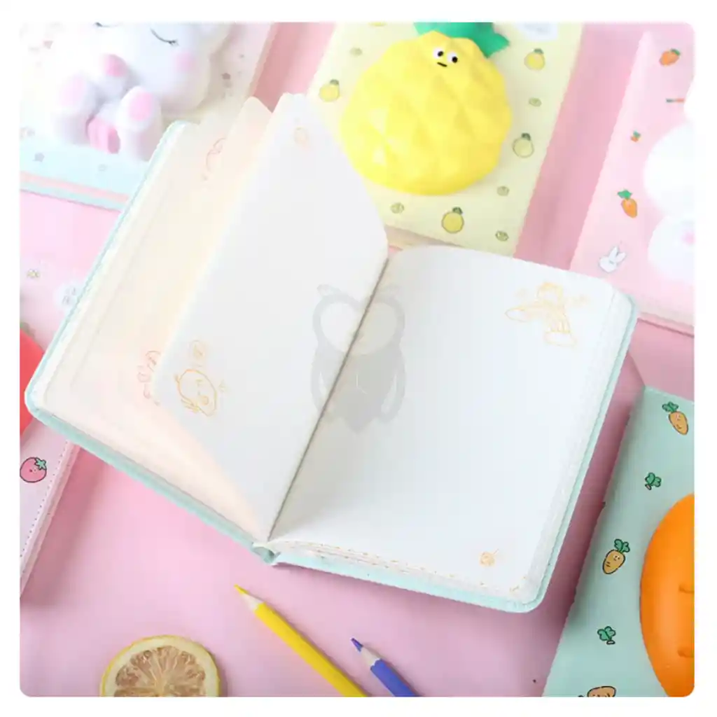 Libreta Squishy Kawai Zanahoria