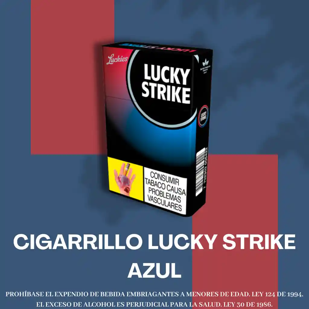 Cigarrillo Lucky Strike Azul