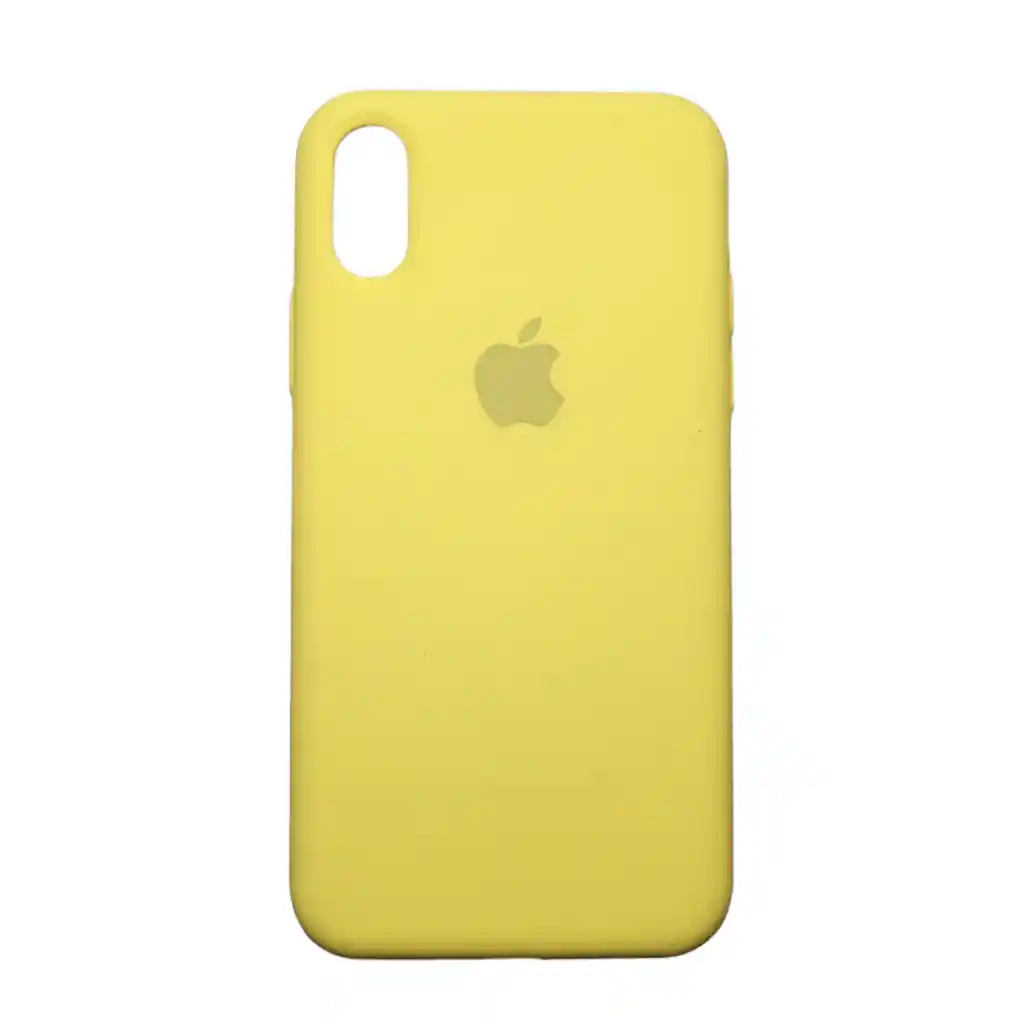 Silicone Case Para Iphone Xs Amarillo