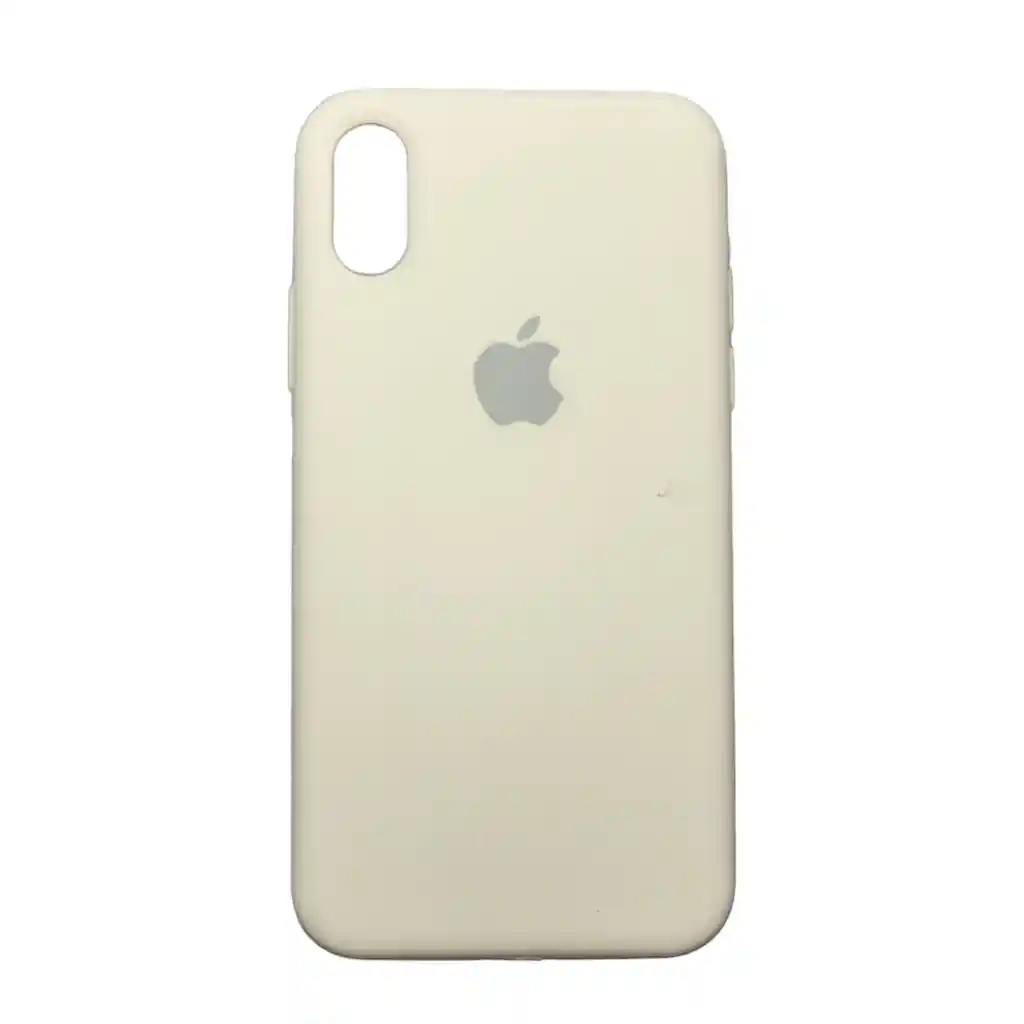 Silicone Case Para Iphone Xs Blanco