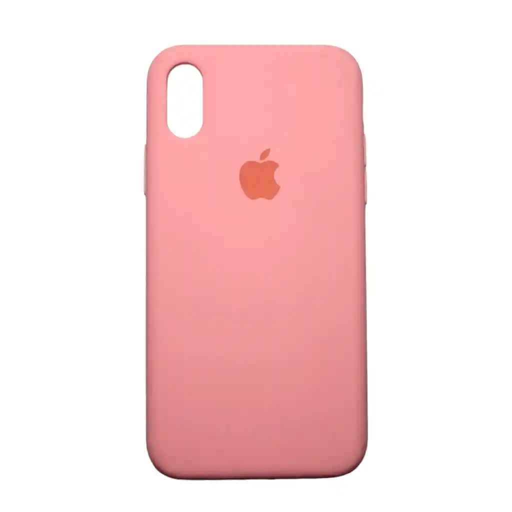 Silicone Case Para Iphone Xs Rosado