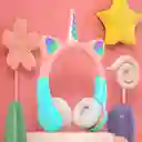 Audifono Inalambrico Unicornio Colors Con Luz Niños