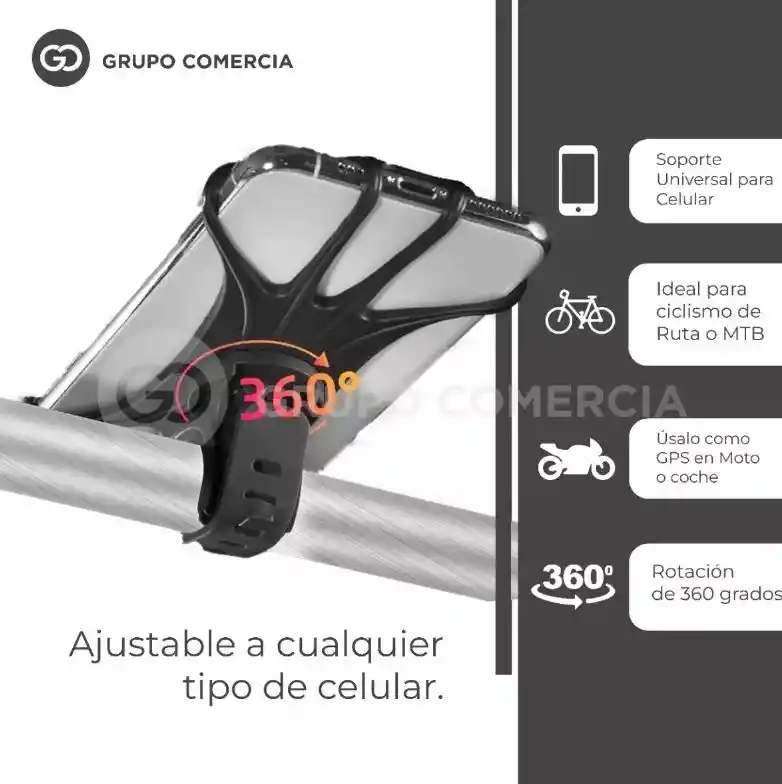 Soporte Universal Para Celular Bicicleta Moto Porta Celular