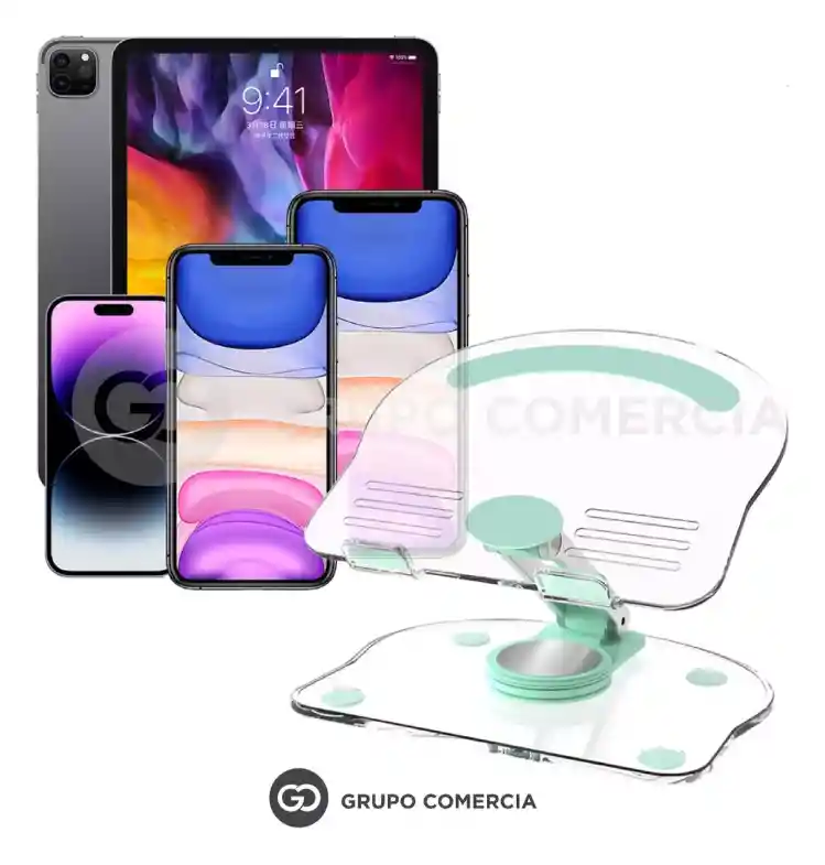 Base Soporte Para Tablet Celular Giratorio 360 Ajustable