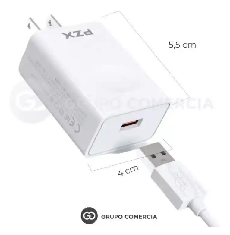 Cargador Para Iphone Pzx Carga Rápida 25w