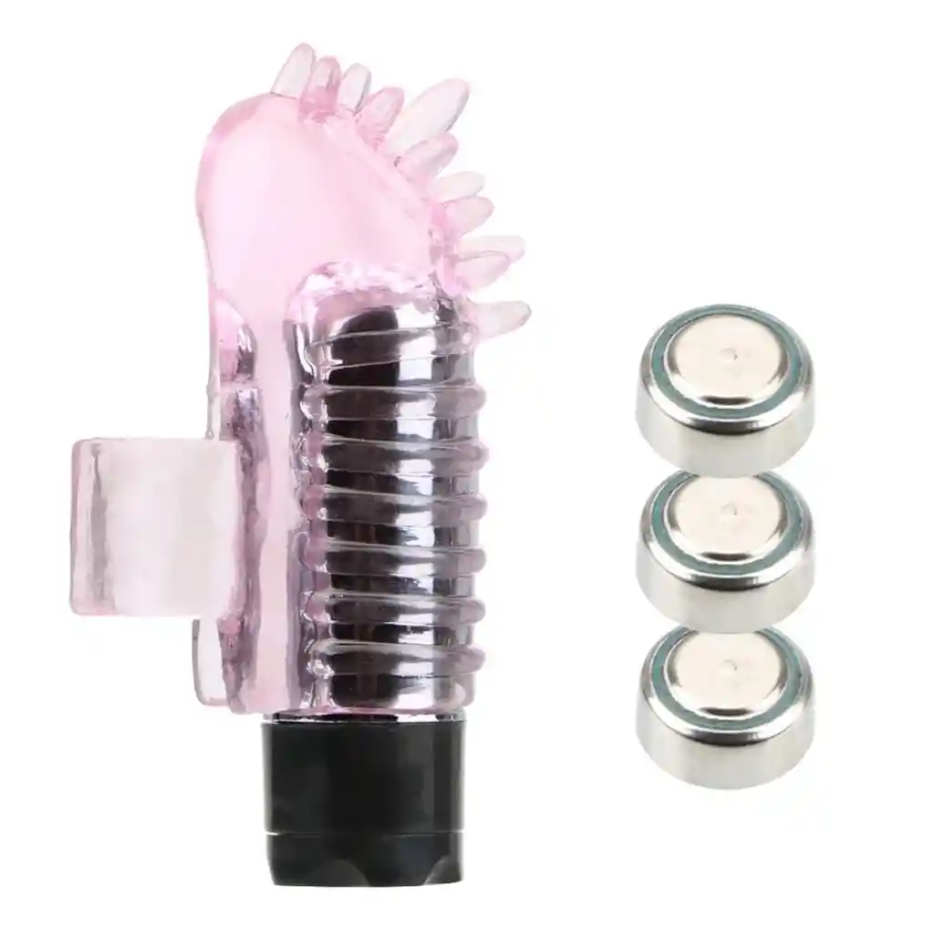 Dedo Vibrador Funda Texturizada Anillo Con Vibración Para El Dedo