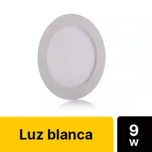 Panel Led 9w 5" Blanco Redondo Incrustar